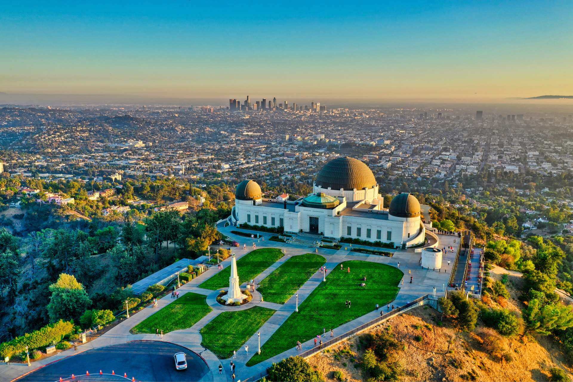 Griffith Observatory overlooking Los Angeles.