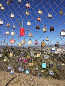 Runyon Canyon Hiking & Locks of Love